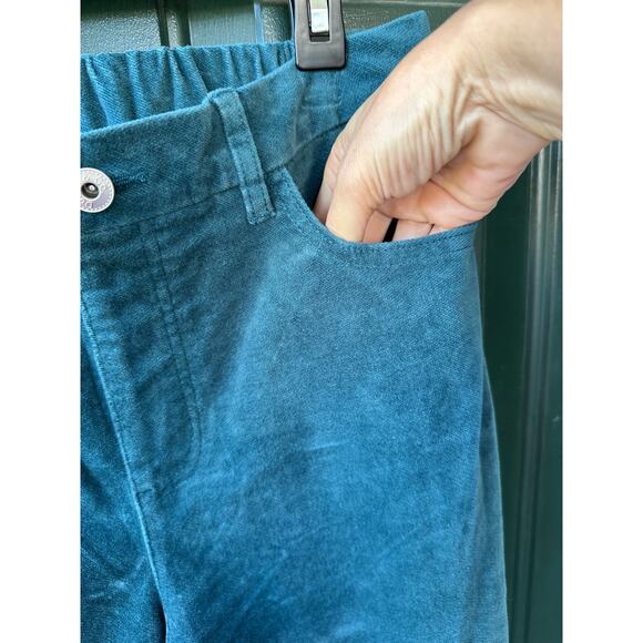 NWOT Denim & Co. QVC Adaptive Full Length Slim Straight Velveteen Pant Sz 10 - Picture 4 of 10